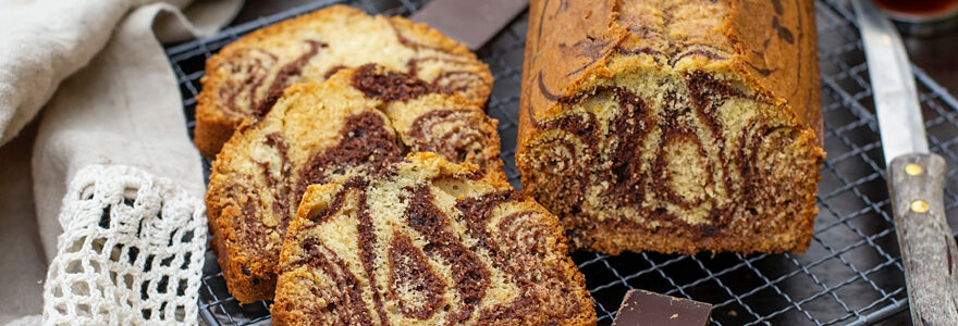 cake marbré au chocolat